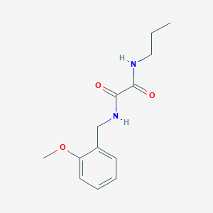 molecular formula C13H18N2O3 B4704411 N-(2-methoxybenzyl)-N'-propylethanediamide 