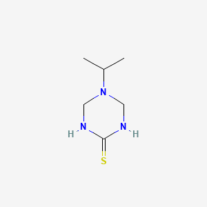 molecular formula C6H13N3S B4704500 5-(propan-2-yl)-1,3,5-triazinane-2-thione 