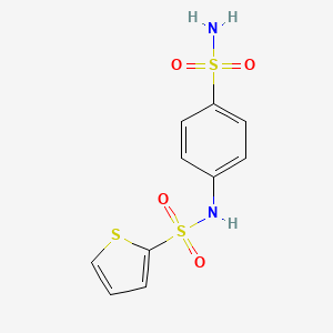 molecular formula C10H10N2O4S3 B4704615 N-[4-(aminosulfonyl)phenyl]-2-thiophenesulfonamide 