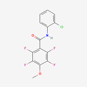 molecular formula C14H8ClF4NO2 B4704825 N-(2-chlorophenyl)-2,3,5,6-tetrafluoro-4-methoxybenzamide 