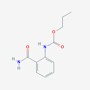 molecular formula C11H14N2O3 B4704852 propyl N-(2-carbamoylphenyl)carbamate 