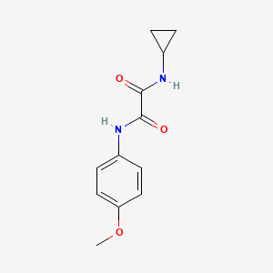 molecular formula C12H14N2O3 B4704899 N-cyclopropyl-N'-(4-methoxyphenyl)ethanediamide 