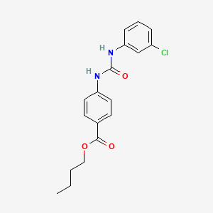 molecular formula C18H19ClN2O3 B4705013 butyl 4-({[(3-chlorophenyl)amino]carbonyl}amino)benzoate 