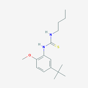 molecular formula C16H26N2OS B4705069 N-butyl-N'-(5-tert-butyl-2-methoxyphenyl)thiourea 