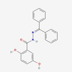 molecular formula C20H16N2O3 B4705107 N'-(diphenylmethylene)-2,5-dihydroxybenzohydrazide 