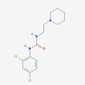 molecular formula C14H19Cl2N3O B4705183 N-(2,4-dichlorophenyl)-N'-[2-(1-piperidinyl)ethyl]urea 