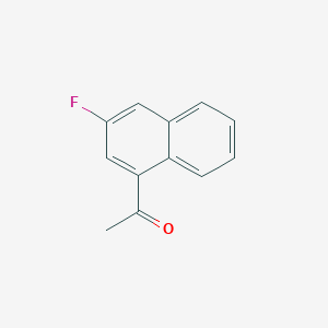 molecular formula C12H9FO B047052 1-(3-Fluoronaphthalen-1-yl)ethanone CAS No. 64977-37-3