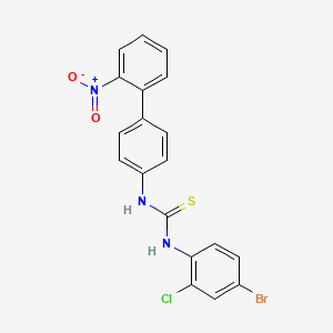 molecular formula C19H13BrClN3O2S B4705210 N-(4-bromo-2-chlorophenyl)-N'-(2'-nitro-4-biphenylyl)thiourea 