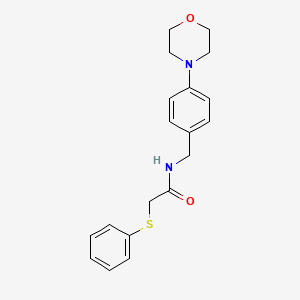 molecular formula C19H22N2O2S B4705267 N-[4-(4-morpholinyl)benzyl]-2-(phenylthio)acetamide 