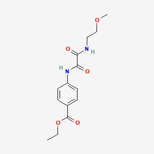 molecular formula C14H18N2O5 B4705354 ETHYL 4-{[(2-METHOXYETHYL)CARBAMOYL]FORMAMIDO}BENZOATE CAS No. 5920-83-2
