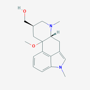 molecular formula C18H24N2O2 B047055 10-Methoxy-1,6-dimethylergoline-8beta-methanol CAS No. 35155-28-3