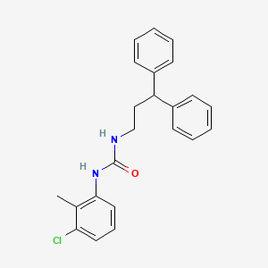 molecular formula C23H23ClN2O B4705568 N-(3-chloro-2-methylphenyl)-N'-(3,3-diphenylpropyl)urea 
