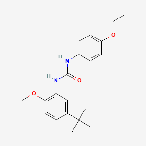 molecular formula C20H26N2O3 B4705731 N-[5-(TERT-BUTYL)-2-METHOXYPHENYL]-N'-(4-ETHOXYPHENYL)UREA 