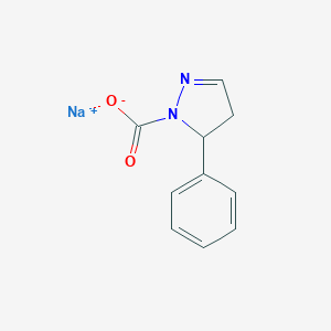 molecular formula C10H9N2NaO2 B047058 Sodium 5-phenyl-2-pyrazoline-1-carboxylate CAS No. 121306-86-3