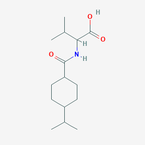 molecular formula C15H27NO3 B4705804 N-{[4-(propan-2-yl)cyclohexyl]carbonyl}valine 