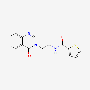 molecular formula C15H13N3O2S B4705877 N-[2-(4-oxo-3(4H)-quinazolinyl)ethyl]-2-thiophenecarboxamide 
