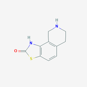 molecular formula C10H10N2OS B047059 6,7,8,9-Tetrahydrothiazolo[5,4-h]isoquinolin-2-ol CAS No. 120546-71-6