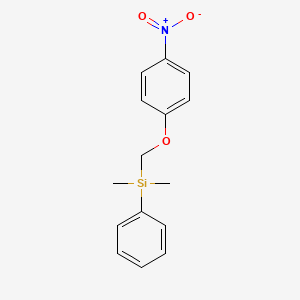 molecular formula C15H17NO3Si B4705982 Dimethyl-[(4-nitrophenoxy)methyl]-phenylsilane 