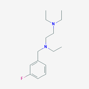 molecular formula C15H25FN2 B4705995 N,N,N'-triethyl-N'-(3-fluorobenzyl)-1,2-ethanediamine 