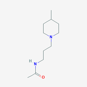 molecular formula C11H22N2O B4706189 N-[3-(4-methylpiperidin-1-yl)propyl]acetamide 
