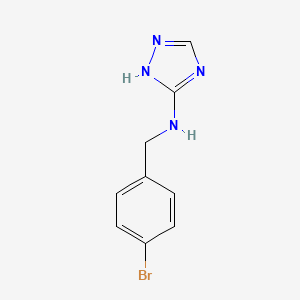 molecular formula C9H9BrN4 B4706370 N-(4-bromobenzyl)-1H-1,2,4-triazol-3-amine 