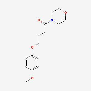 molecular formula C15H21NO4 B4706448 4-[4-(4-methoxyphenoxy)butanoyl]morpholine 