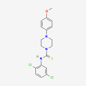 molecular formula C18H19Cl2N3OS B4706577 N-(2,5-dichlorophenyl)-4-(4-methoxyphenyl)-1-piperazinecarbothioamide 