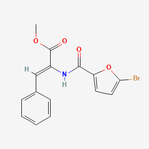 molecular formula C15H12BrNO4 B4706631 methyl (Z)-2-[(5-bromofuran-2-carbonyl)amino]-3-phenylprop-2-enoate 