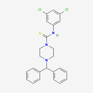 molecular formula C24H23Cl2N3S B4706877 N-(3,5-dichlorophenyl)-4-(diphenylmethyl)-1-piperazinecarbothioamide 