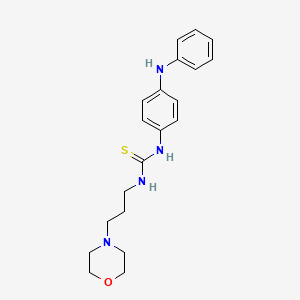 molecular formula C20H26N4OS B4706991 N-(4-anilinophenyl)-N'-[3-(4-morpholinyl)propyl]thiourea 
