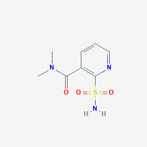 molecular formula C8H11N3O3S B047070 2-Aminosulfonyl-N,N-dimethylnicotinamide CAS No. 112006-75-4