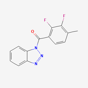 molecular formula C14H9F2N3O B4707008 Benzotriazol-1-yl-(2,3-difluoro-4-methylphenyl)methanone 