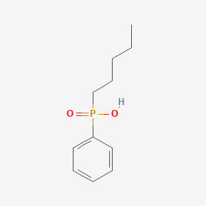 molecular formula C11H17O2P B4707073 pentyl(phenyl)phosphinic acid 