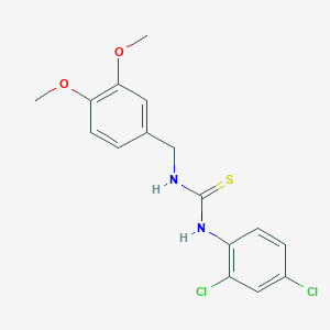 molecular formula C16H16Cl2N2O2S B4707082 N-(2,4-dichlorophenyl)-N'-(3,4-dimethoxybenzyl)thiourea 