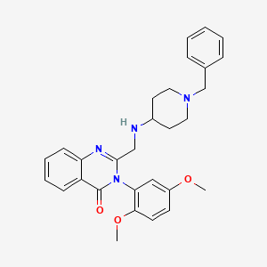 molecular formula C29H32N4O3 B4707376 2-{[(1-benzyl-4-piperidinyl)amino]methyl}-3-(2,5-dimethoxyphenyl)-4(3H)-quinazolinone 