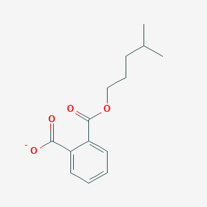 molecular formula C14H17O4- B047074 2-{[(4-Methylpentyl)oxy]carbonyl}benzoate CAS No. 848131-14-6