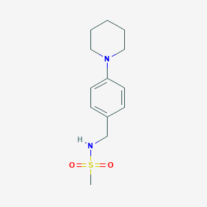 molecular formula C13H20N2O2S B4707403 N-[4-(1-piperidinyl)benzyl]methanesulfonamide 