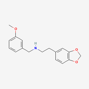 molecular formula C17H19NO3 B4707424 N-[2-(1,3-benzodioxol-5-yl)ethyl]-N-(3-methoxybenzyl)amine 