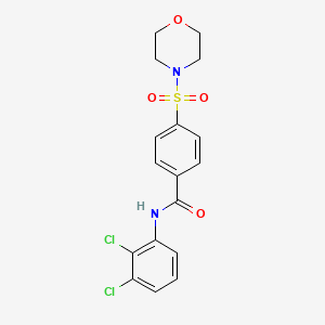 molecular formula C17H16Cl2N2O4S B4707432 N-(2,3-dichlorophenyl)-4-morpholin-4-ylsulfonylbenzamide 
