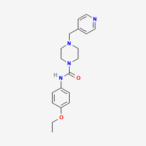 molecular formula C19H24N4O2 B4707518 N-(4-ETHOXYPHENYL)-4-[(PYRIDIN-4-YL)METHYL]PIPERAZINE-1-CARBOXAMIDE 