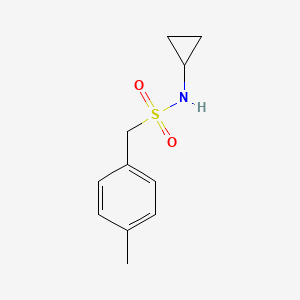 molecular formula C11H15NO2S B4707568 N-cyclopropyl-1-(p-tolyl)methanesulfonamide 