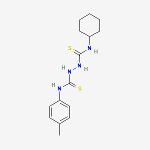 molecular formula C15H22N4S2 B4707615 N-cyclohexyl-N'-(4-methylphenyl)hydrazine-1,2-dicarbothioamide 