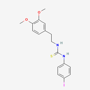 molecular formula C17H19IN2O2S B4707668 1-[2-(3,4-Dimethoxyphenyl)ethyl]-3-(4-iodophenyl)thiourea 