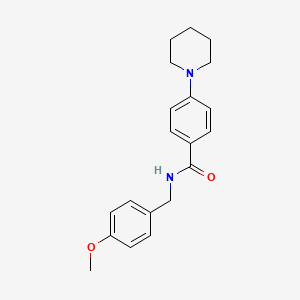 molecular formula C20H24N2O2 B4707729 N-(4-methoxybenzyl)-4-(1-piperidinyl)benzamide 