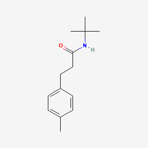 molecular formula C14H21NO B4707868 N-(tert-butyl)-3-(4-methylphenyl)propanamide 
