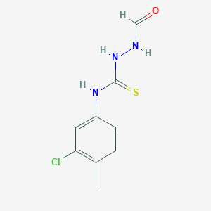 molecular formula C9H10ClN3OS B4707926 N-(3-chloro-4-methylphenyl)-2-formylhydrazinecarbothioamide 