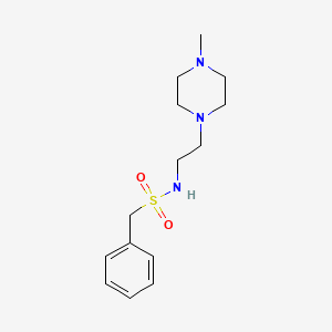 molecular formula C14H23N3O2S B4708036 N-[2-(4-methylpiperazin-1-yl)ethyl]-1-phenylmethanesulfonamide 