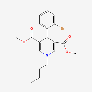 molecular formula C19H22BrNO4 B4708108 dimethyl 4-(2-bromophenyl)-1-butyl-1,4-dihydro-3,5-pyridinedicarboxylate 