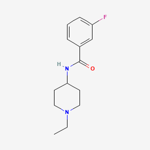 molecular formula C14H19FN2O B4708317 N-(1-ethylpiperidin-4-yl)-3-fluorobenzamide 