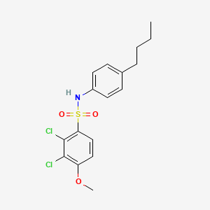 molecular formula C17H19Cl2NO3S B4708319 N-(4-butylphenyl)-2,3-dichloro-4-methoxybenzenesulfonamide 